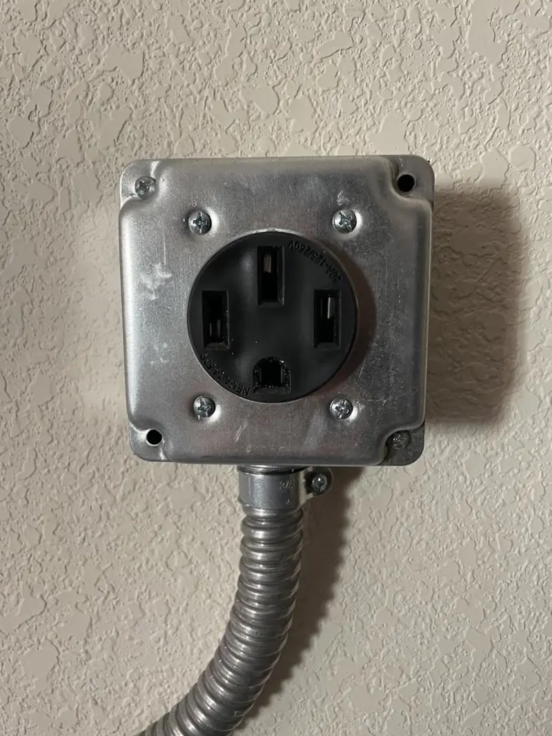 NEMA 14-50 outlet installed for Smart Home Electrical in Loris
